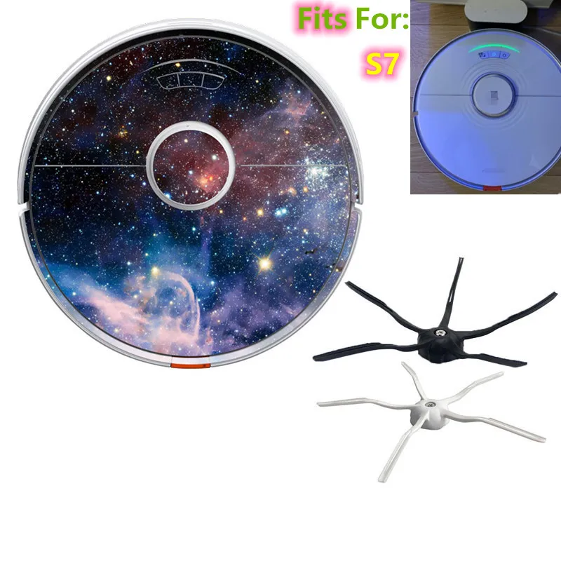 Robotný vysávač Side Brush Sticker Film Fits Fit for Roborock S7 robotický vákuový čistiaci prostriedok na kefové diely doplnky