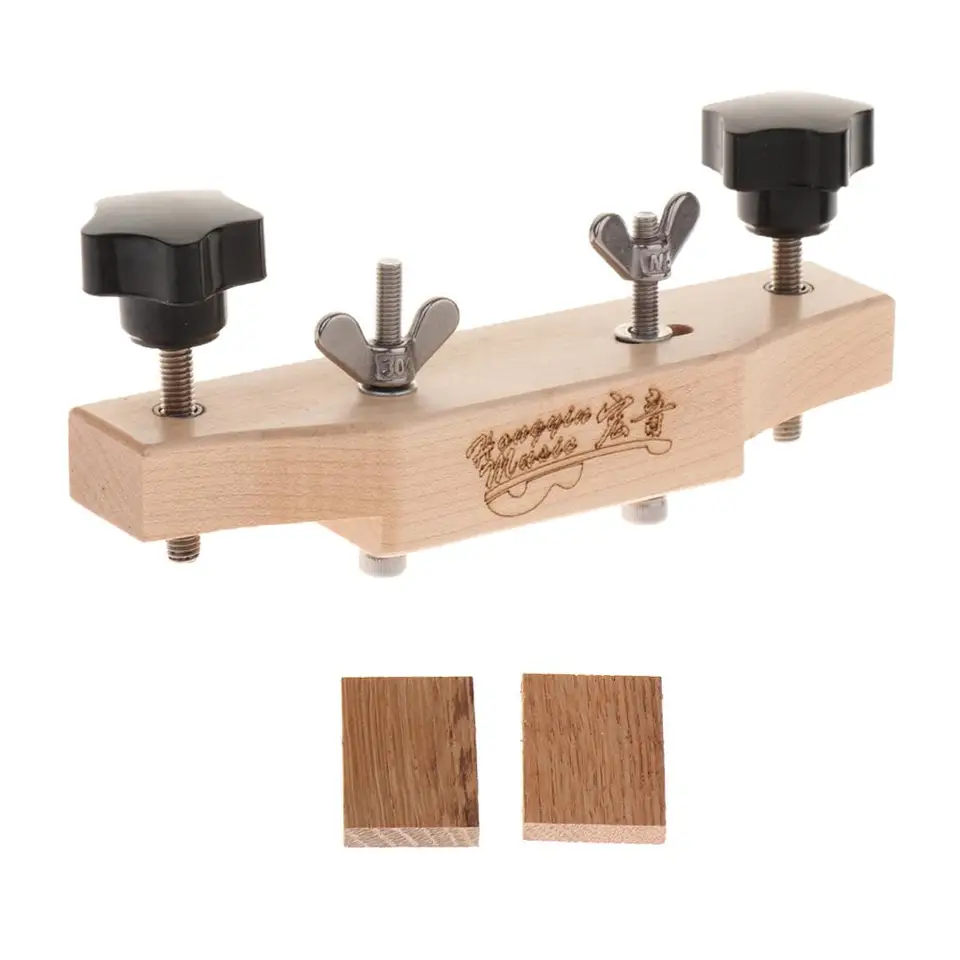 Robustné akustické gitary vyrobené z mosta v masívnom dreve Caul Clamp s korkovým tesnením DIY