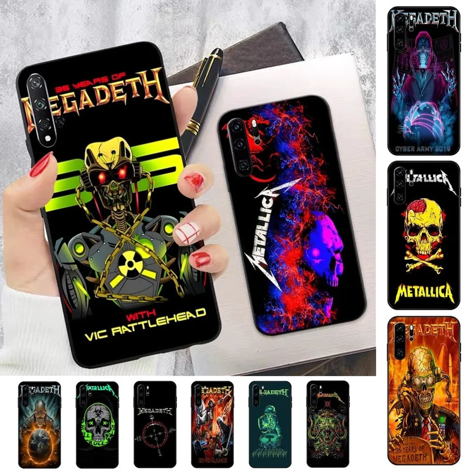 Rock Band M-Megadeth Telefón puzdro pre Huawei P 8 9 10 20 30 40 50 Pro Lite Psmart Honor 10 Lite 70 Mate 20Lite