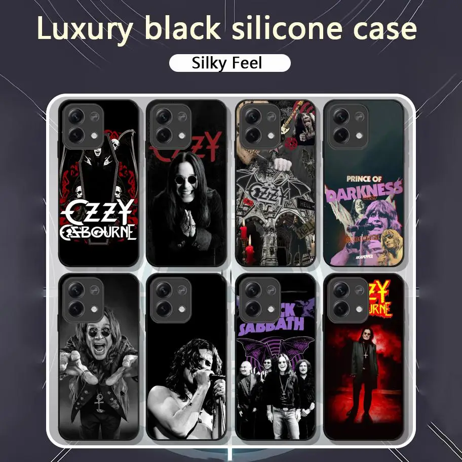 Rock Band Ozzy Osbourne Puzdet pre puzdro pre Xiaomi Redmi Note 13,12,11, 10 Pro Plus S, 5G, 12S, Soft Black Phone Cover