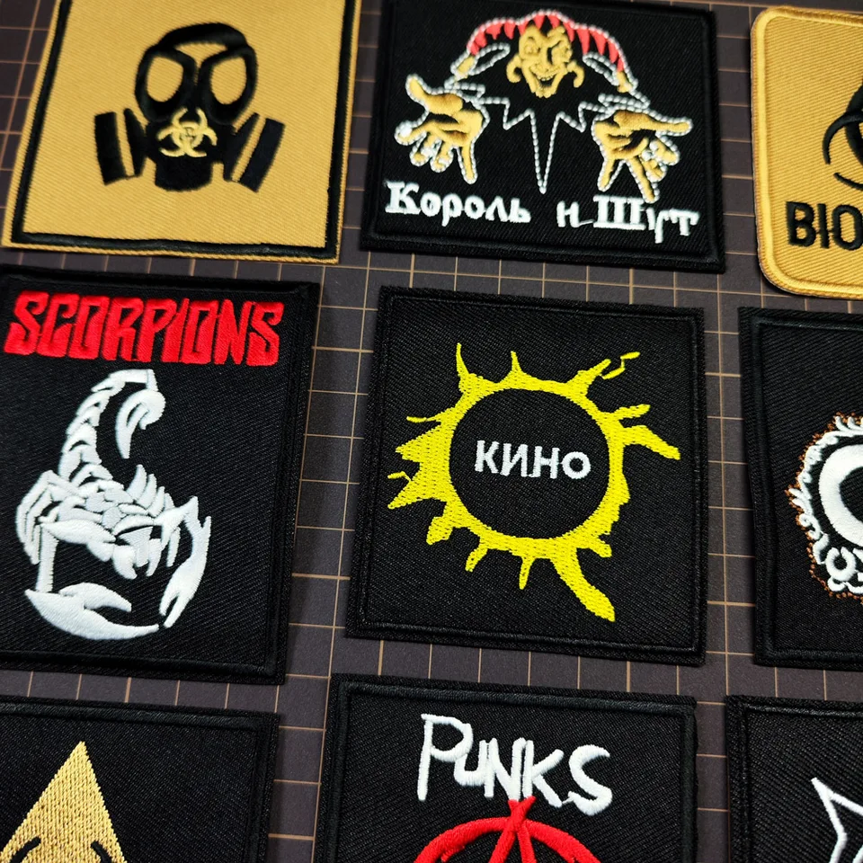 Rock Music Patch for Chloping Iron na vyšívané šijacie aplikácie Absence Badge Badge Appary Adsessory Band