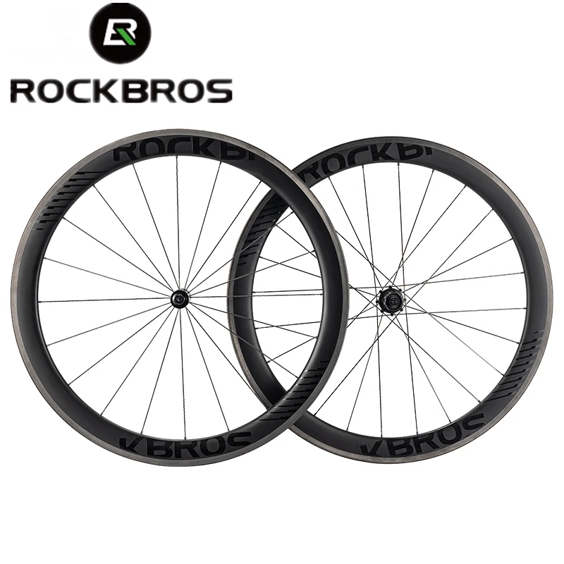 Rockbros 700c Bicycle Carbon Wheels Road bezdušové pneumatiky pneumatí