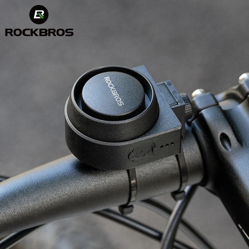 Rockbros Bicycle Bell Type-C proti krádeži Elektrický roh bezdrôtového diaľkového ovládača IPX5 Skryté inštalácie bicykla