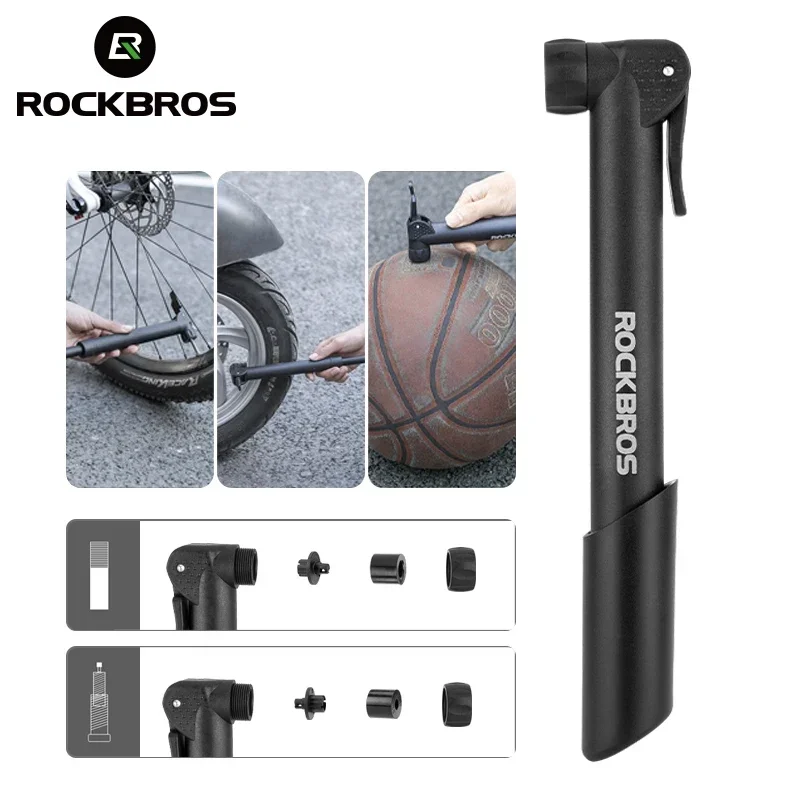 Rockbros Bike Bike Pump 80psi Schrader Presta Valve Bicyle Pump Mtb Mini prenosný vzduchový inflátor Nylon cyklovacie čerpadlo príslušenstvo
