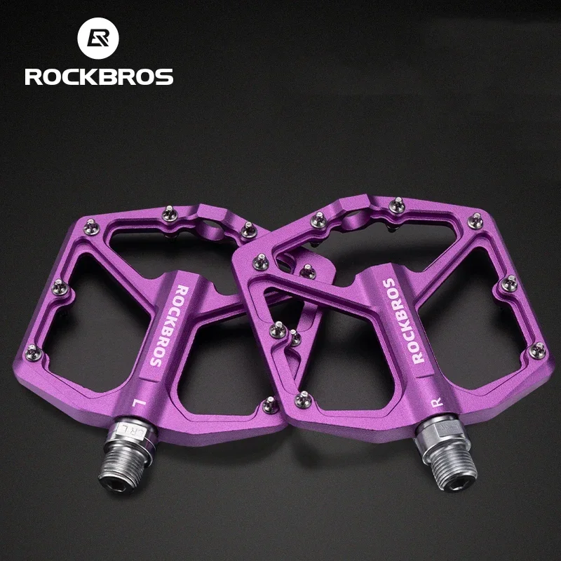 Rockbros Bike Pedals hliníkovo zliatina protiškriatok bicyklových pedálov ultragime zapečatené ložisko jednodielny mtb road horský cyklistický pedál