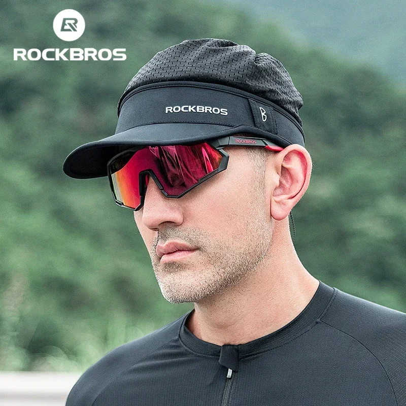 Rockbros osviežujúca letná ochrana ochrany pred slnkom dva spôsoby, ako nosiť priedušné rýchle sušenie vhodné pre športové klobúky s veľkosťou prilby unisex