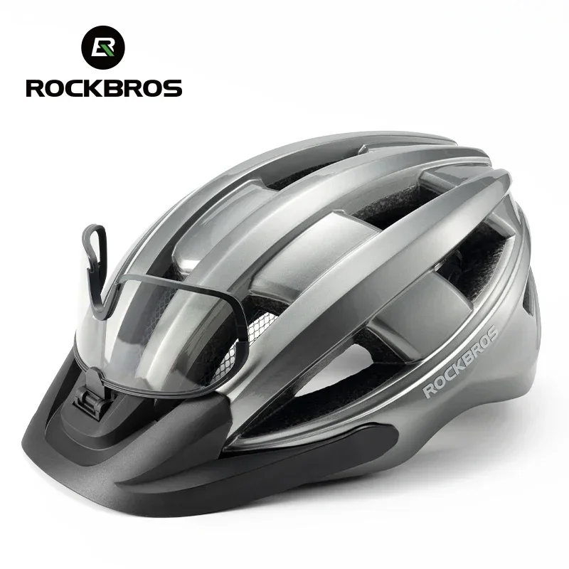 Rockbros ultra svetlo cyklistická prilba Taillight Magnetické okuliare integrovaná bicykel Helma vysokokvalitná ochrana MTB Road