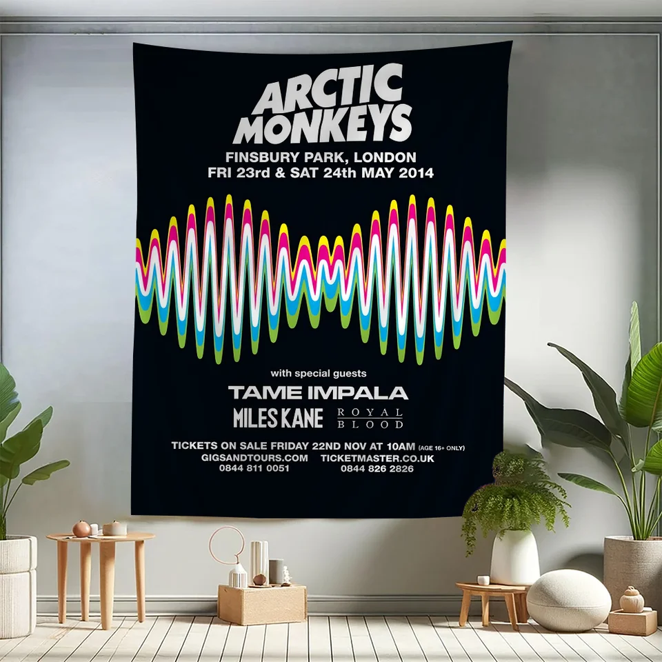 Rocková skupina Arctic Monkeys Cartoon Tapestry Art Art Science Room Home Decor Art Home Decor