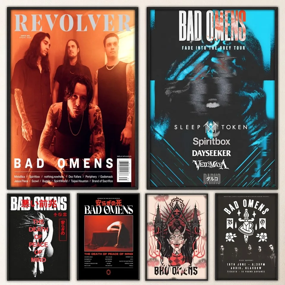 Rocková skupina B-Bad O-Oens plagát výtlačky nástenná maľovanie spálňa obýva