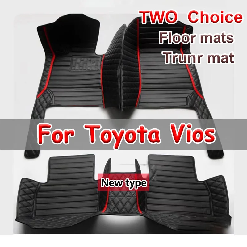 Rohože pre autá pre Toyota Vios Belta Yaris Sedan Limo XP90 2008 ~ 2012 2012 Automatické koberce Koberce Kožené podlahové podlahové podlahové podlahové podložky