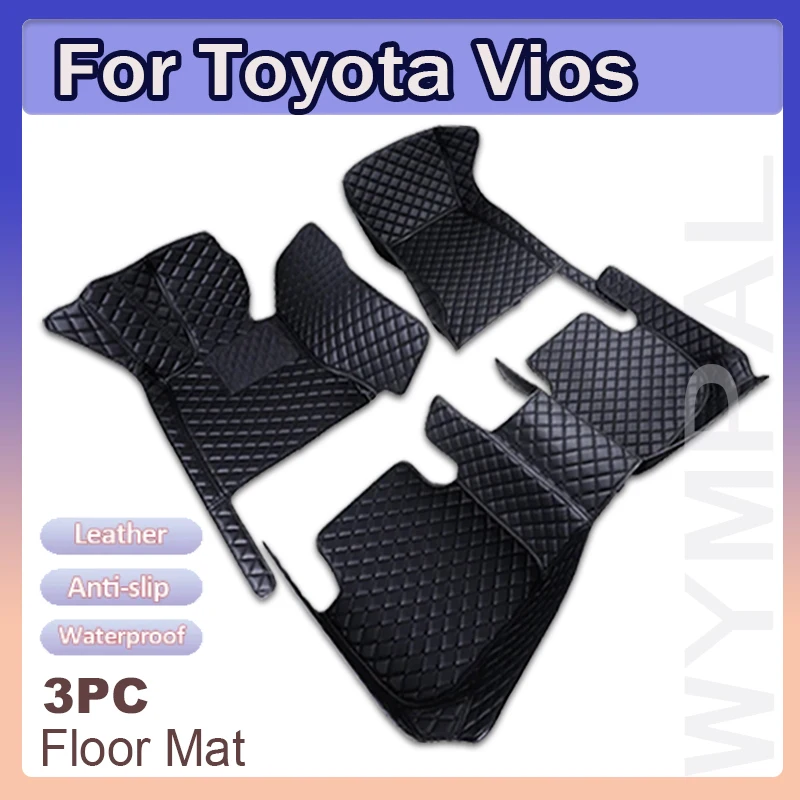 Rohože pre autá pre Toyota Vios Yaris sedan ATIV LIMO XP150 2013 ~ 2022 Koberce Koberce KOŽE DOPLATNÉ PODOBNÉ PODLAHY SÚBOR Automobily