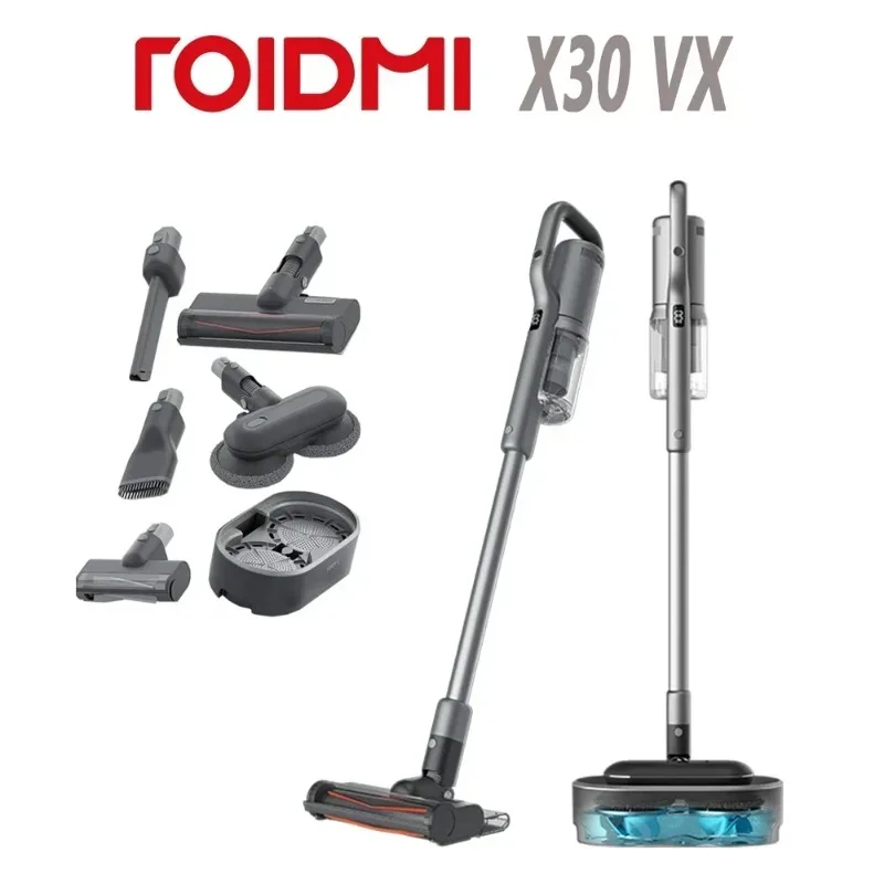 ROIDMI X30 VX NEX VX Samo čistenie bezdrôtového vákua a čistiaceho prostriedku s elektrickým dvojitým vylepšením otočného mopu z X30 plus