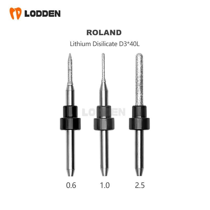 ROLAND DENTAL FLING MURS FURS pre lítiové disilikáty ZRCONIA PMMA DENTAL LAB Materiály 0,6 1,0 2,5 mm mletie