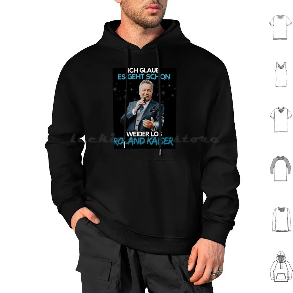 Roland Kaiser-Roland Kaiser Festival-Roland Kaiser-glaub es geht Schon Hoodie Cotton s dlhým rukávom Roland Kaiser
