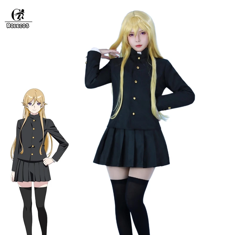 ROLECOS Modré obdobie Ryuji Ayukawa Cosplay kostým čierna škola Uniforma Yukachan kostým žien halloween outfit plná sada