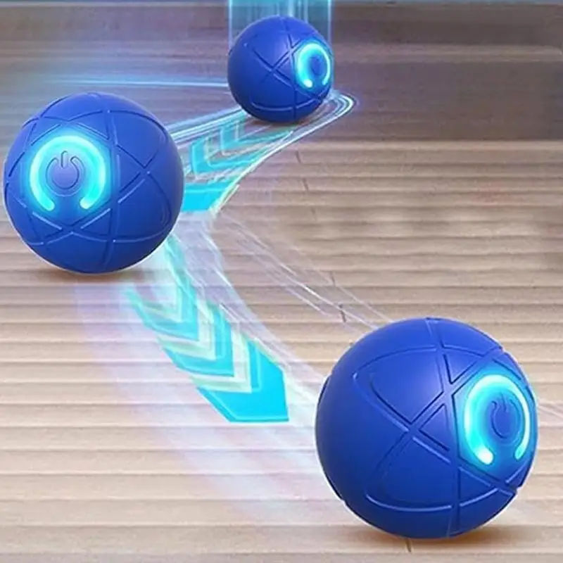 Rolling Ball Dog Toy Interaktívne automatické pohybujúce sa psie hračky nabíjateľné vibračné loptové hračky skákacie loptičky s LED svetlom