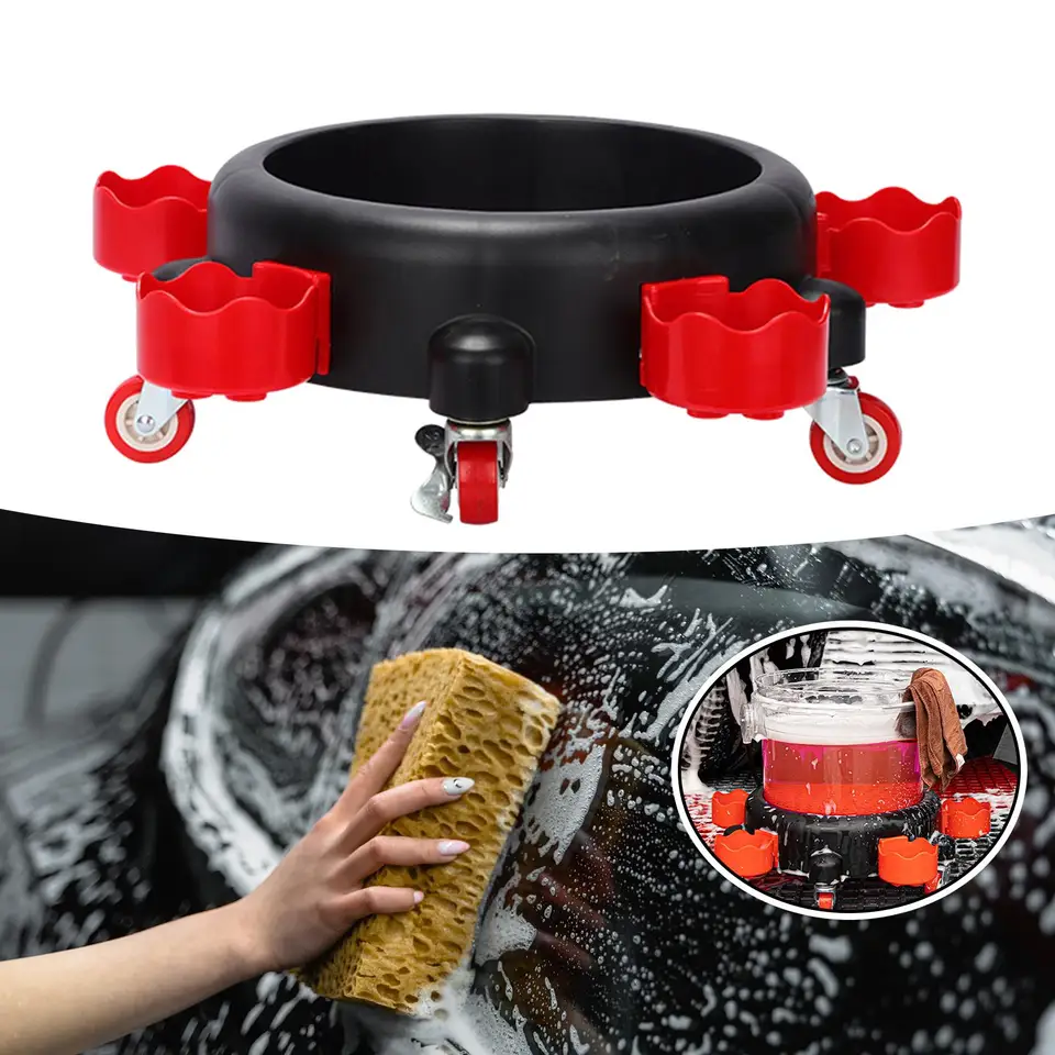 Rolling Bucket Dolly Heavy Duty Car Wash Bucket Vložka pre pomoc s maľbou