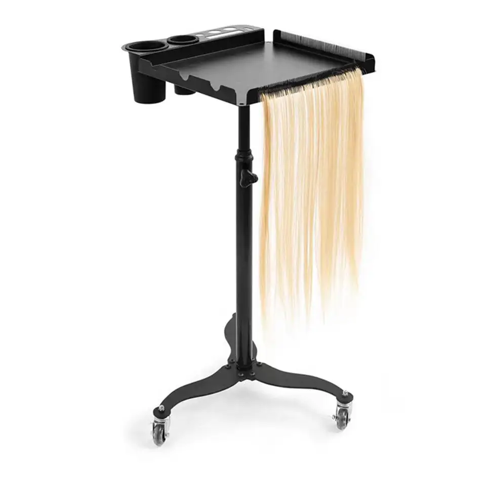 Rolling Salon Tray Cart Organizátor Hair Extension Tool Tray košík na vlasy farieb Service podnos pre salón