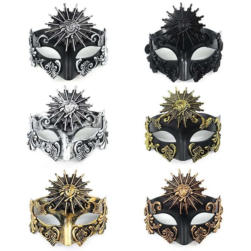 Roman Apollo Knight Half Face Mask Premium Jazz Ball Party Road Mask Maska Karneval Halloween Eye Mask