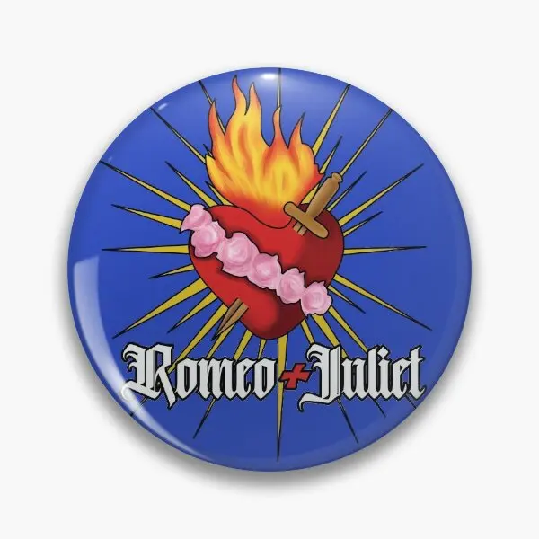 Romeo Juliet Heart Soft gombíka PIN DECON CARTOBY ŠPECKÁRNE DARCELICKÝ LOVER BROOCH LAPEL PIN Kovové roztomilé oblečenie Ženy Funny odznak
