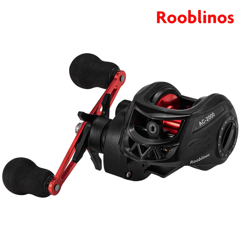 Rooblinos Ac Ac Baitcasting navijak slaná voda Freshwater Fishing Cvice Max Drag 8kg Light Surf Cast navijku