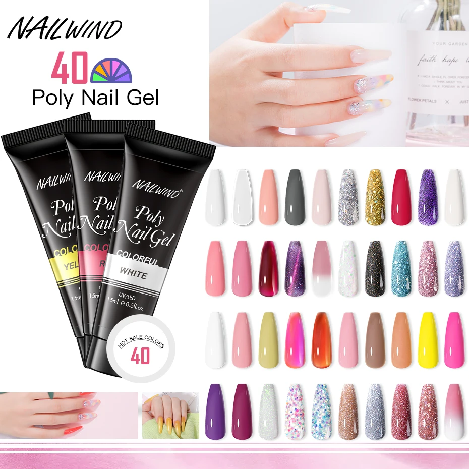 Rosalind Poly nechtový gél na nechty na nechty Mini 10 ml/15 ml predlžovacie nechty na nechty na nechty LED lampa nechtov na nechty.