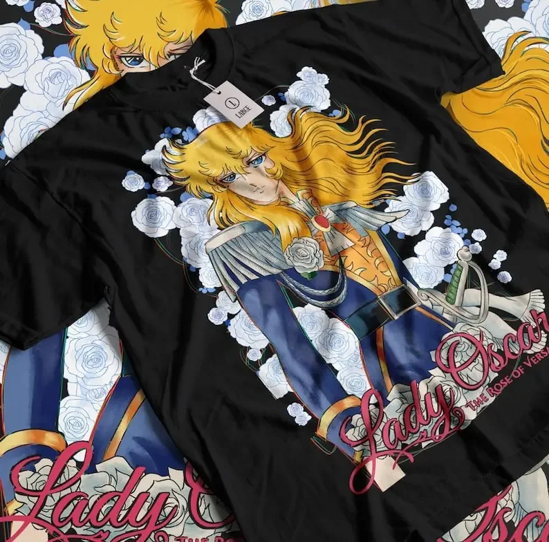 Rose of Versailles Lady Oscar Retro Anime tričko, manga košeľa unisex