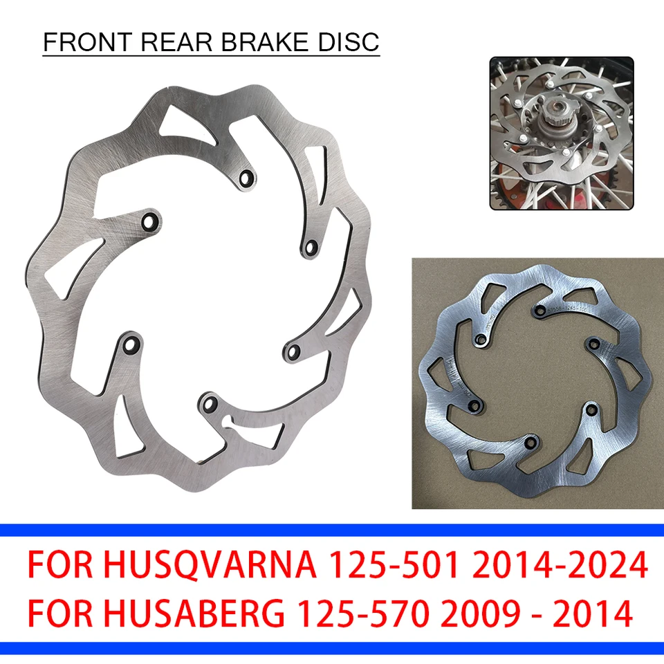 Rotory predného zadného brzdového bŕzd motocyklov nastavené pre Husqvarnu pre Husaberg Fe te fc TC TX FX 125 150 250 300 350 450 501 2014-2024