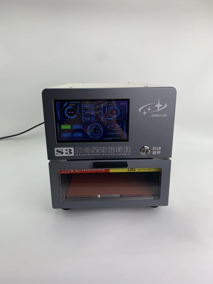 Rovnaking S3 12.9 palca zakrivený povrchový mobilný telefón Vákuový stroj pre rekonštrukciu obrazovky LCD iPad/Phone LCD