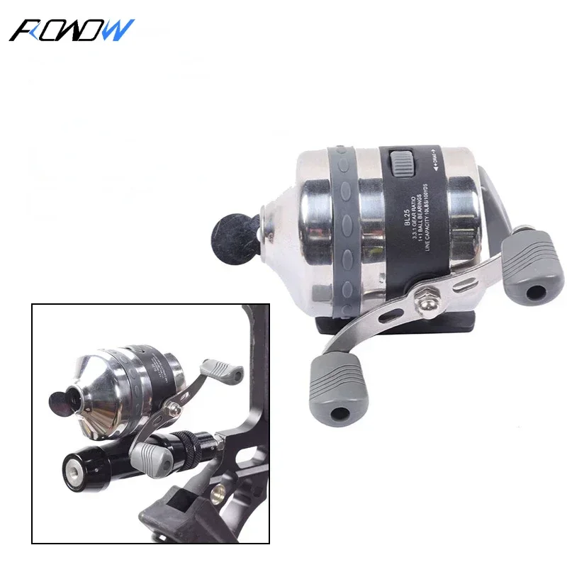 Rowow BL25 Rybárske luky a šípka kolesa Ryby Dart Slingshot Composite Shooting Zariadenie Fortress Arrow navijak