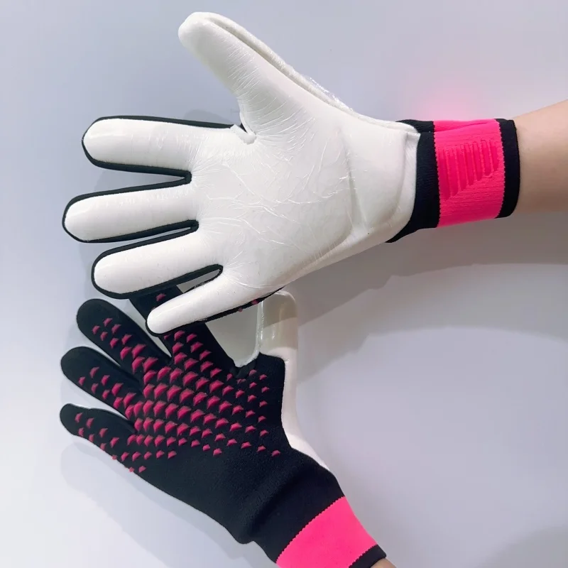 Roxxana Nový futbalový brankár Rukavice športové vybavenie pre dospelých Tréning futbalových detských detských pretekárov Latex Finger Protection