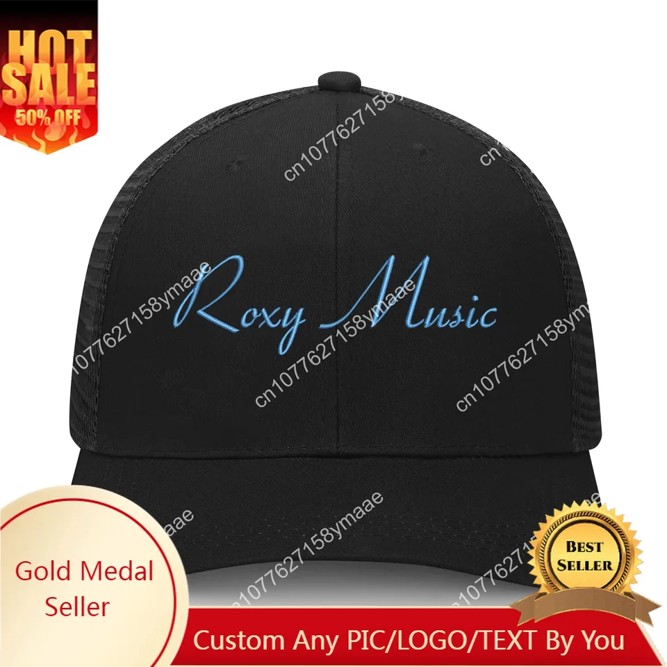 Roxy Music Pop Rock Band vyšívacie klobúky Pánske dámske športové baseballové klobúky Hip Hop Hop Hop Priedubné letné poklesy na mieru vyrobené logo Caps