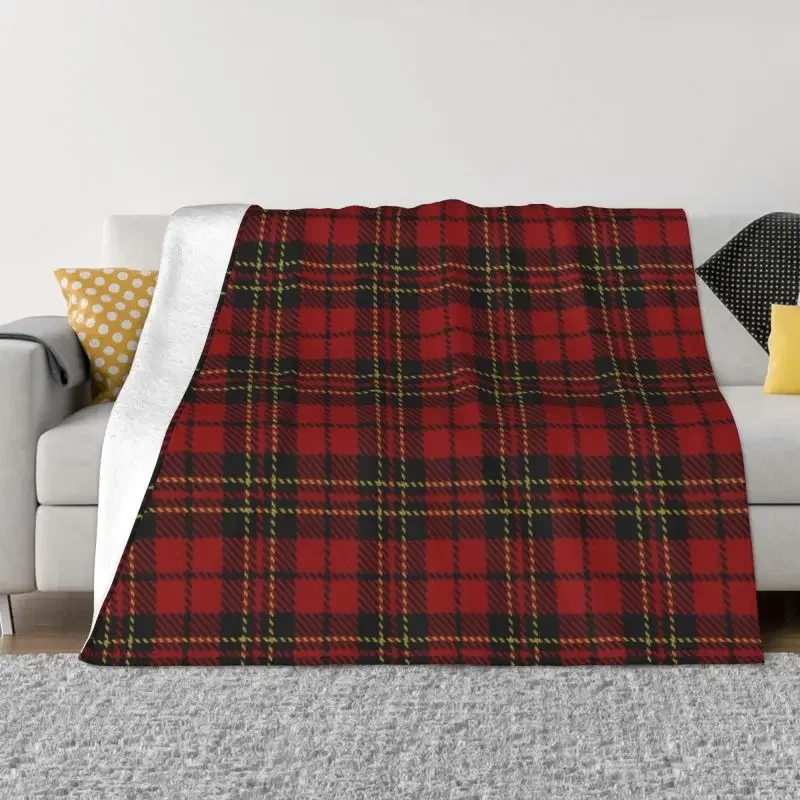 Royal Tartan Plaid Deka Soft Fleece Autumn Warm Flanel Texture Gingham hodí prikrývky pre pohovku vonkajšiu posteľ Bedspread