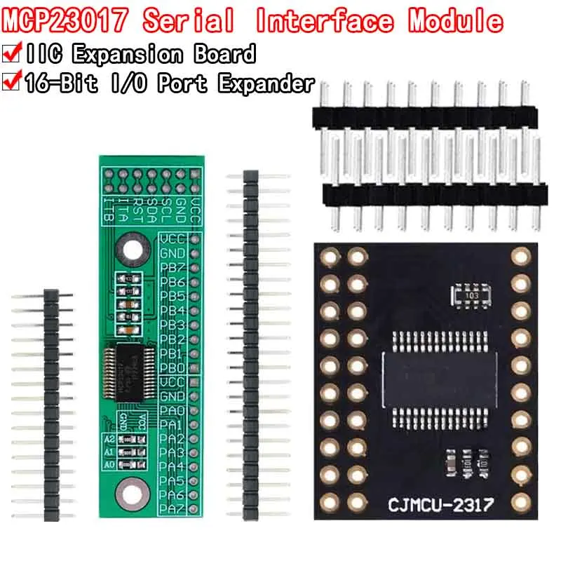 Rozhranie MCP23017 I2C 16BIT I/O Extension Modul PIN doska IIC na GIPO Converter 25MA1 DONAL DORDENIE PRE ARDUINO A C51