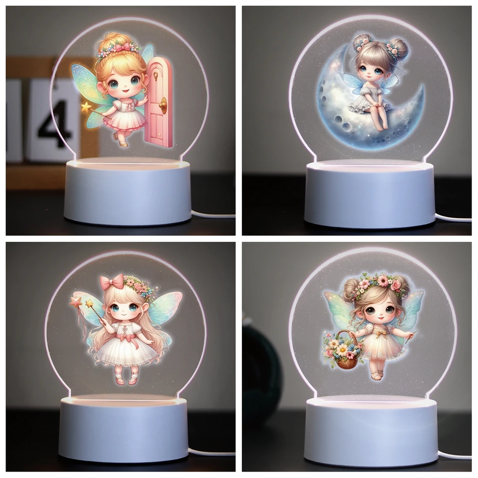 Rozprávkové nočné svetlo pre domácu izbu dekorácie Nočné svetlo darček pre deti 3D LED nočné svetlo Zmena farby