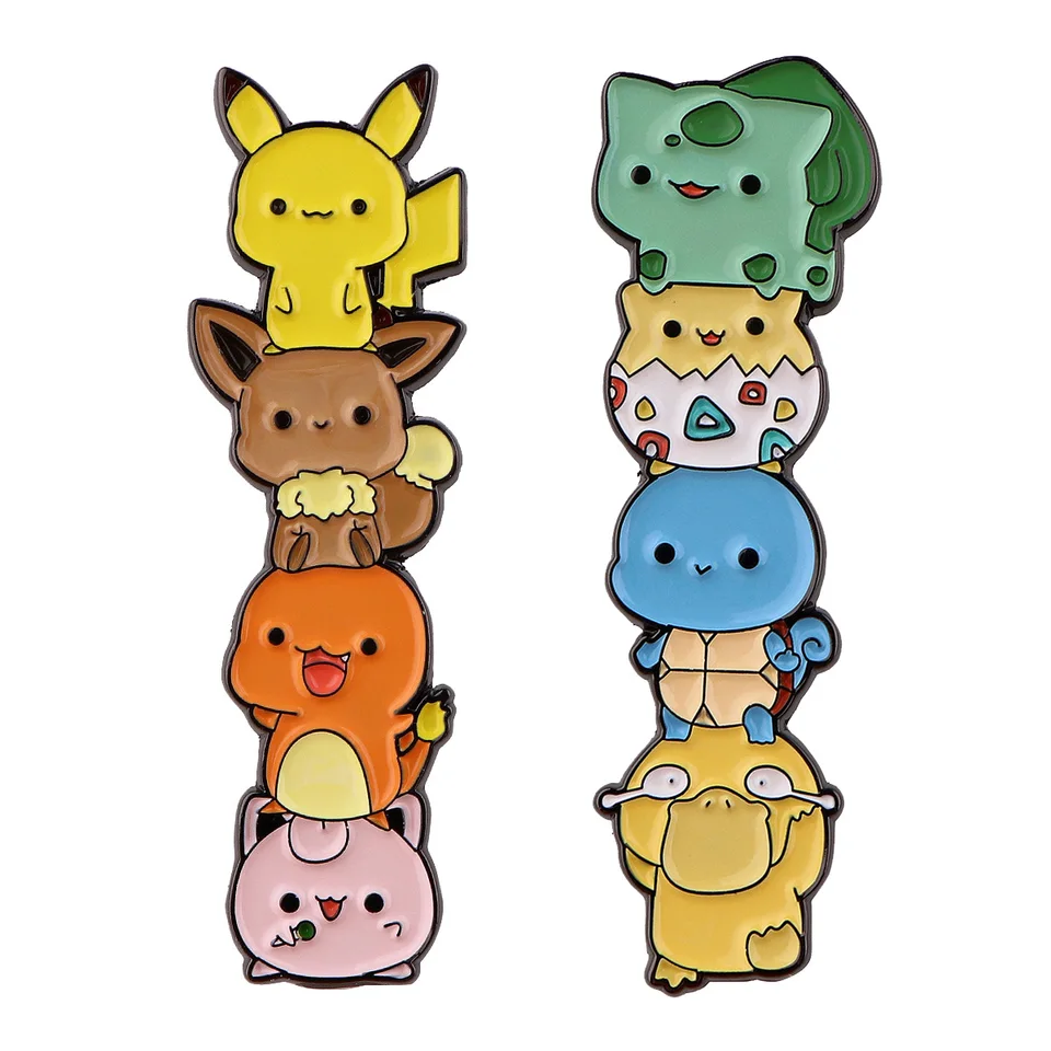 Roztomilé anime veci karikatúry Dinosaurus smaltované odznaky na brošni na batohu pre oblečenie Cosplay doplnky Darček