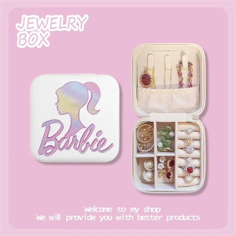 Roztomilé barbie prenosné náušnice uši klip šperky šperky vynikajúce módny náhrdelník kruhový náramok Mini príslušenstvo úložisko k narodeninám darček k narodeninám