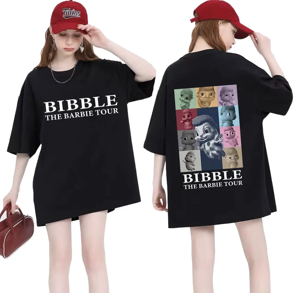 Roztomilé bitky éry Tour tlač Tričko Unisex Casy Cotton Trišt tričko módne nadmerné páry tričká Streetwear