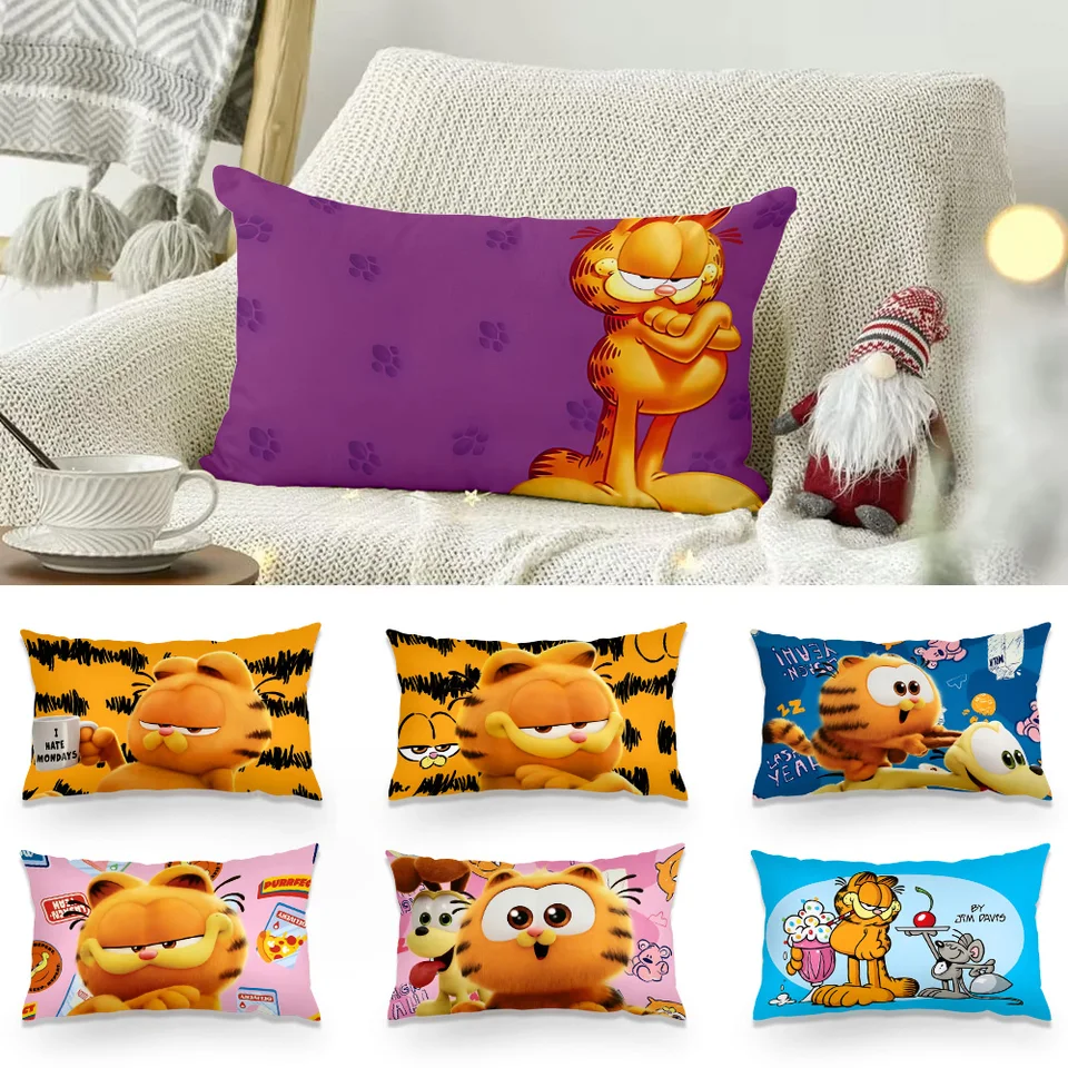 Roztomilé c-garfields c-cats obojstranná tlač obdĺžnika vankúša vankúš na vankúš pohovka vankúš na vankúš