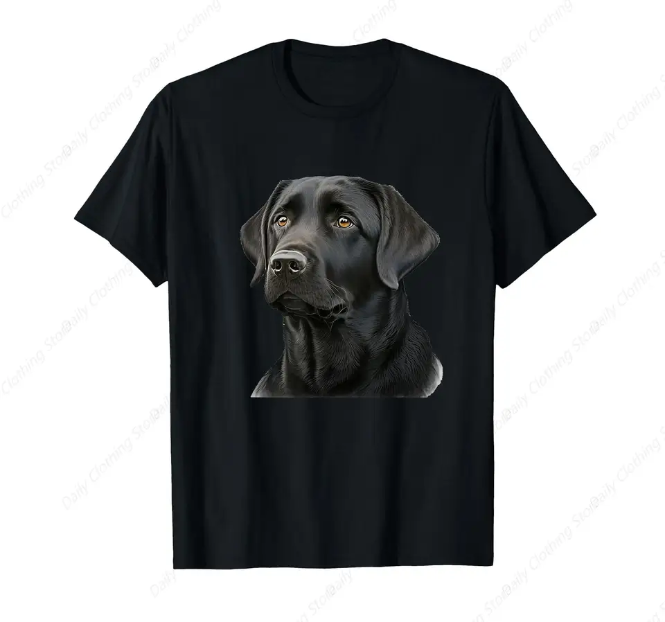 Roztomilé laboratórium čierny labrador retriever šteniatko psie mama zvieracie tričko