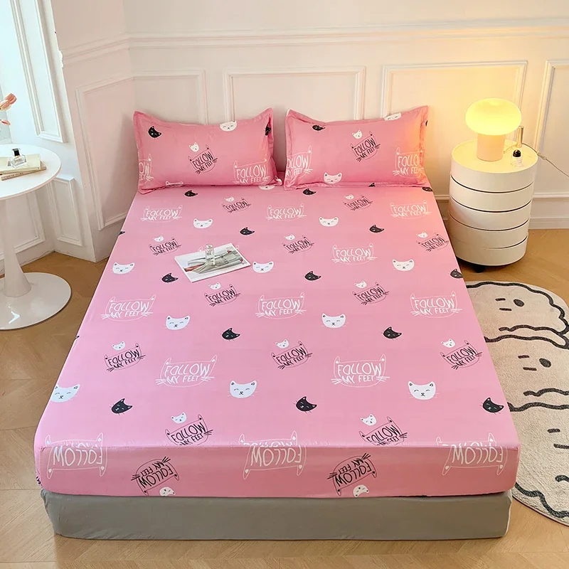 Roztomilé mačiatko pre mačiatko namontované plech detských posteľných listov dospievajúce dospievajúce ružové kawaii maznáčik