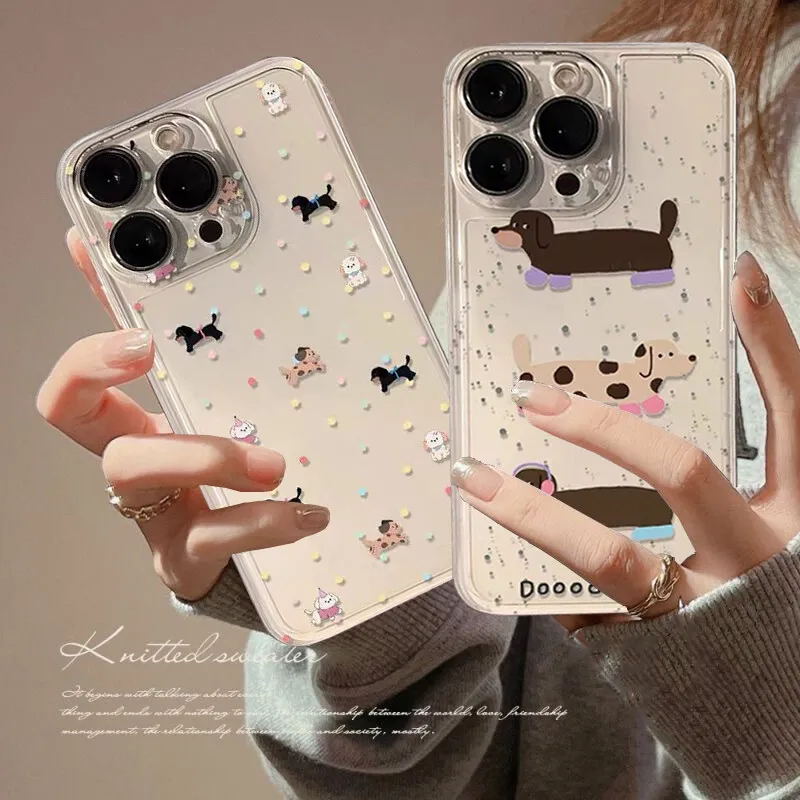 Roztomilé puzdro na telefonovanie pre psov pre psov selholníka pre Realme 12 10 9 Pro Plus 11 9 8 7 6 5 3 Pro 7i 8i 9i 5i C67 C65 C63 C53 C33 Narzo50 Čistý obal