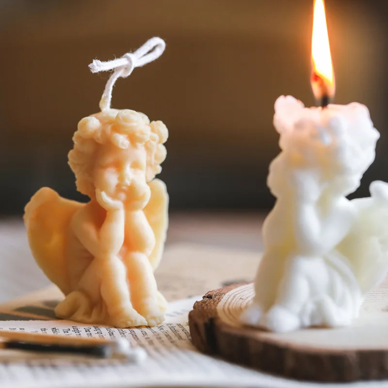 Roztomilé sviečky anjel voňavé sviečky Ins Home Decotion Doplnky