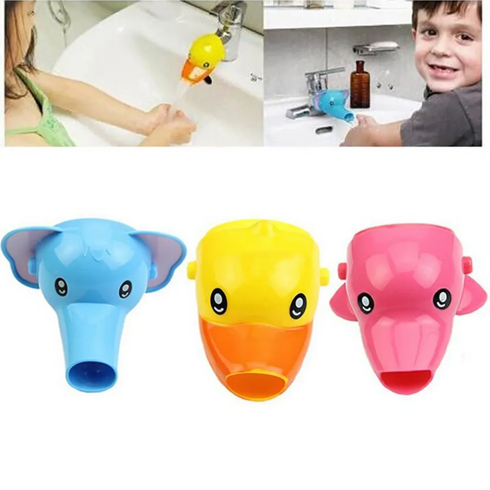 Roztomilé zviera kačice slon delfín tvar vody Mini faucet predlžovanie kohútika pre deti pre deti deti umývanie ruky #yy