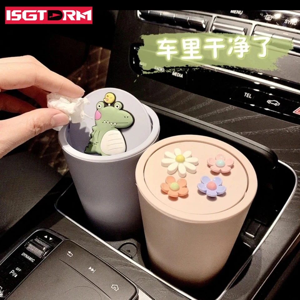 Roztomilý a kreatívny malý odpad z mini automobilov Can Storage Box Storage Tack Desktop Trash Can Debris Box Propagačné darčeky malý darček