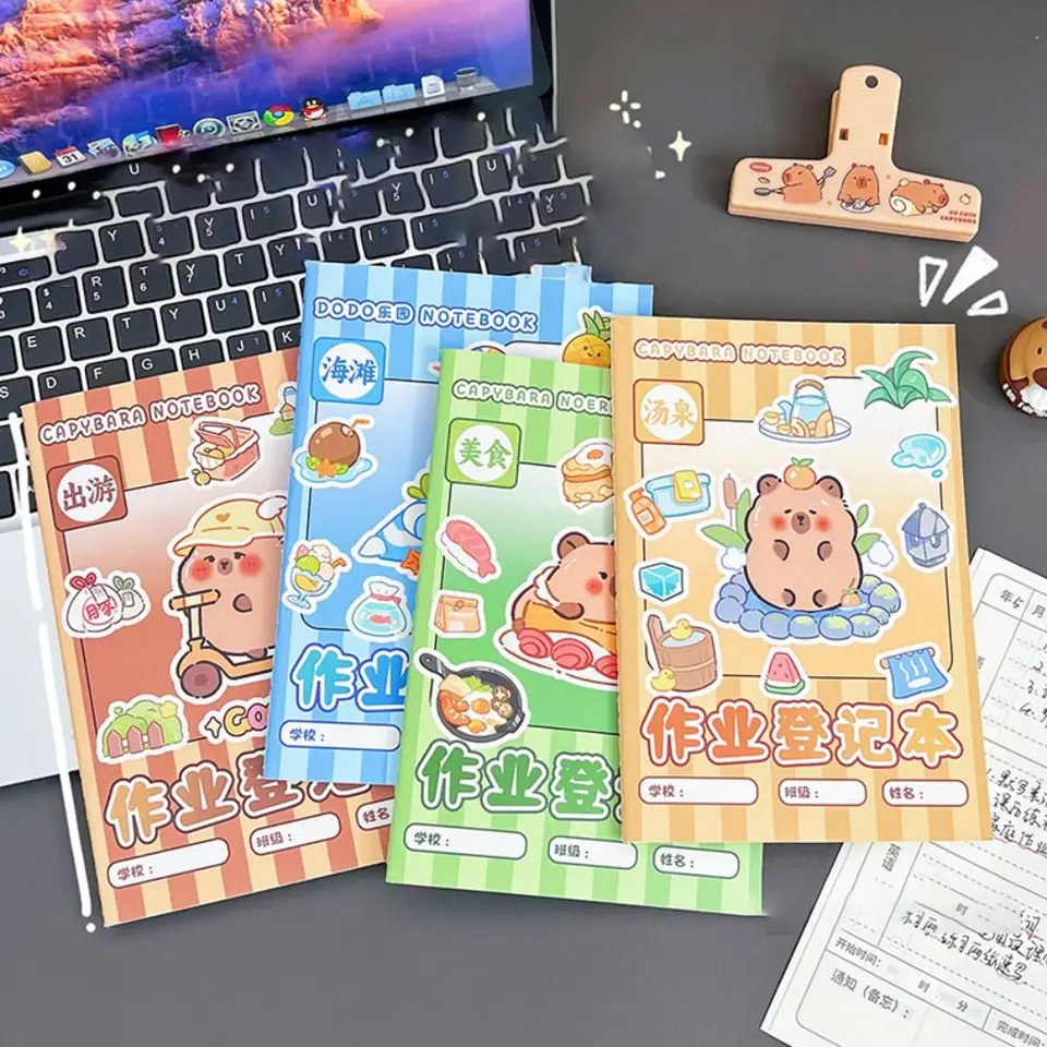 Roztomilý A5 CapyBara Notebook Mini Zhustený domáci úloh