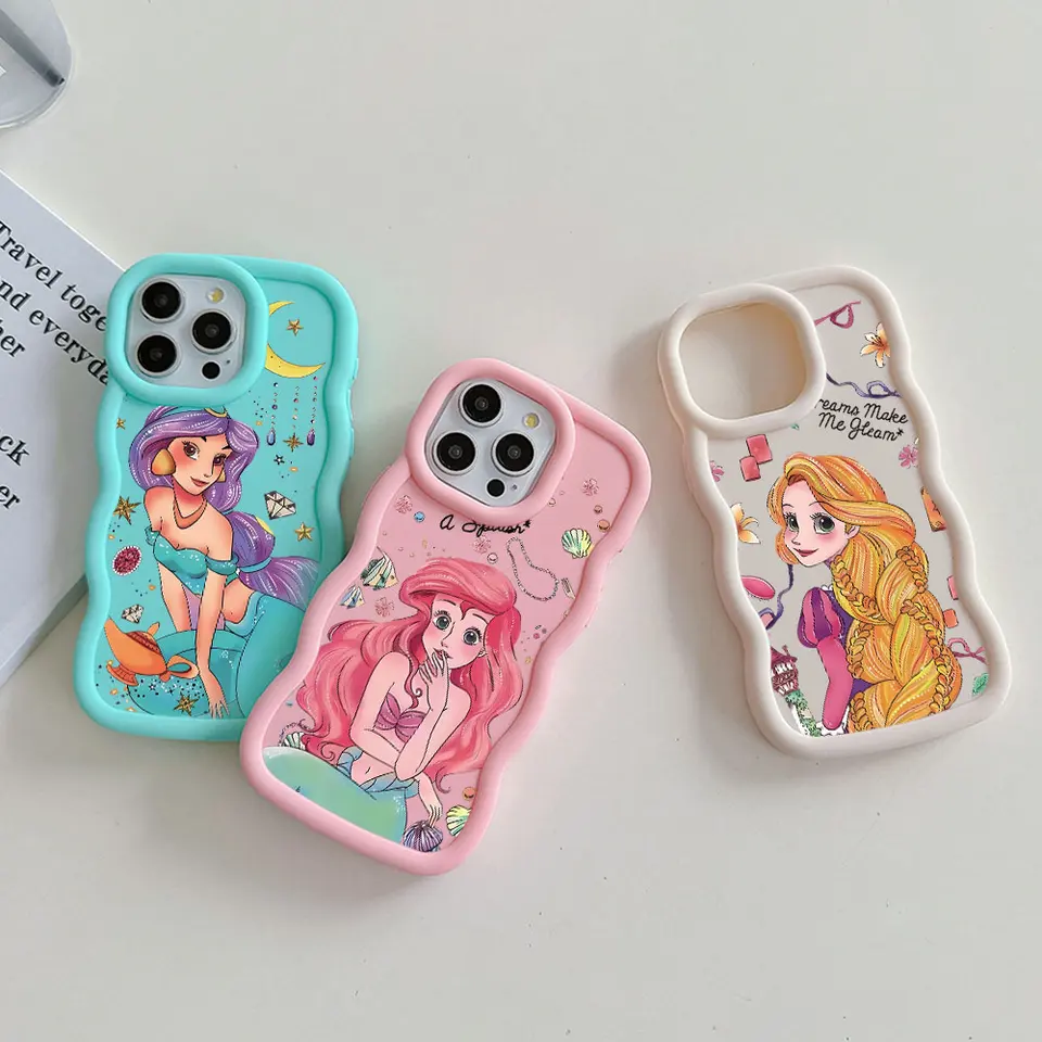 Roztomilý Belle Ariel Tiana Princess Disneys Puzdet pre puzdro pre Xiaomi Redmi A1 A2 8 8a 9c 9t 10c 12c 13C Poco X3 X5 Pro Plus Plus 4G 5G Cover