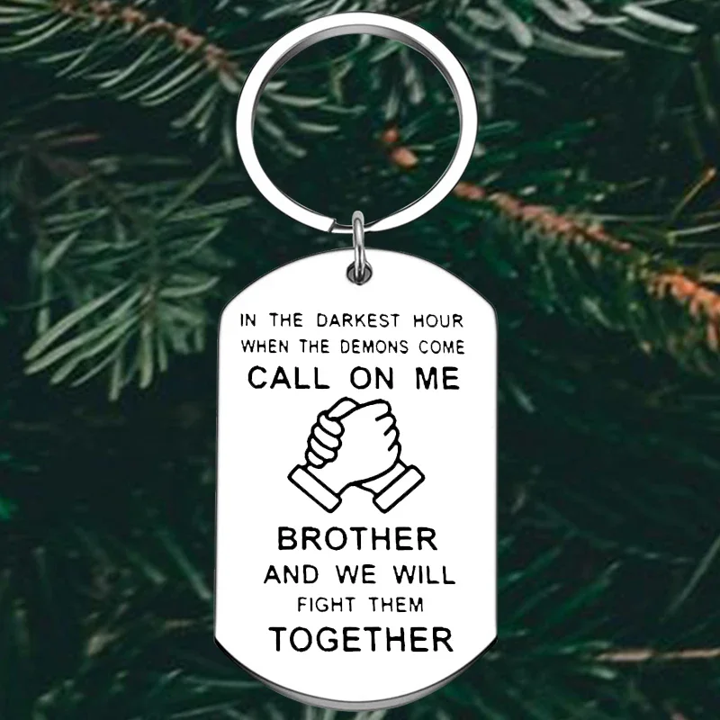 Roztomilý brat darčeky Keychain Najlepší priateľ Kľúčový reťazec prívesok Big Brothers Little Brother Birthday promócie darček