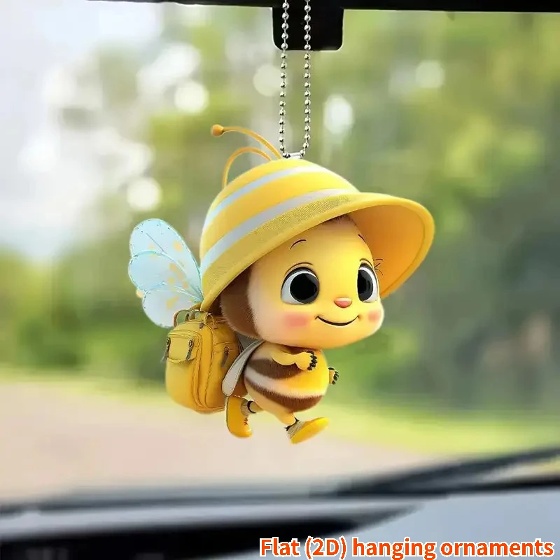 Roztomilý držiak na zrkadlové zrkadlá vosy, včelí ornament, darček pre milovníkov včely, dekorácie automobilového interiéru
