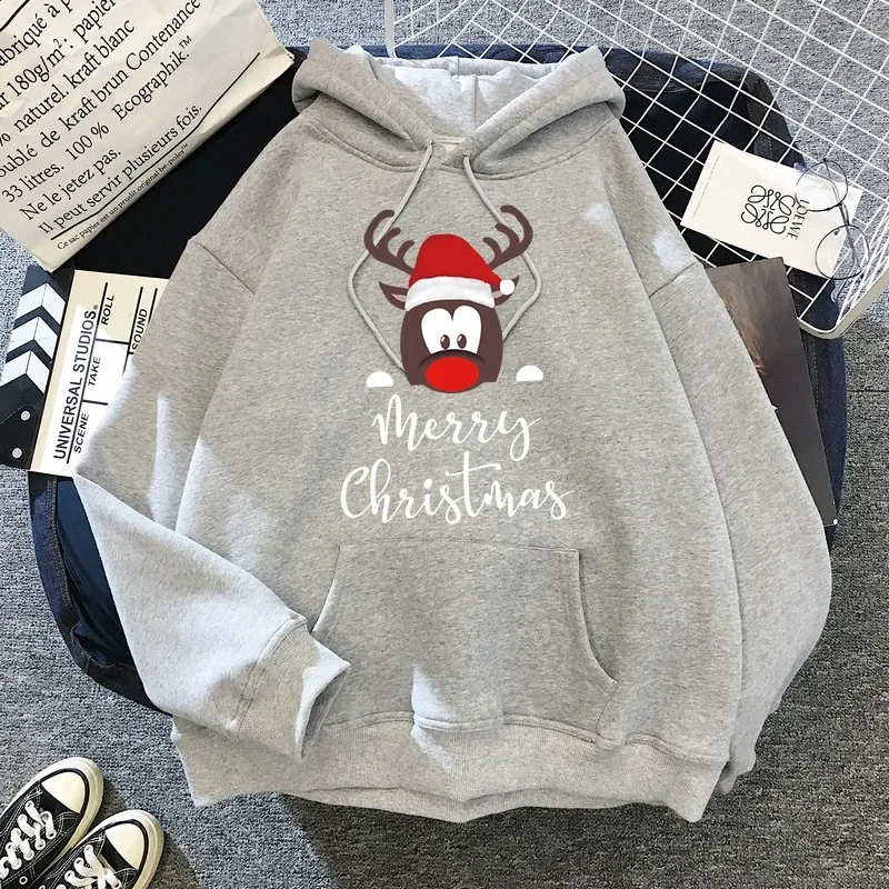 Roztomilý jeleň mikina muži Ženy Nový rok veselé Chris mikiny Ženy Vintage mikina pullover módne oblečenie streetwear mikina